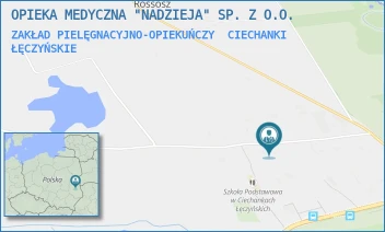 ZAKŁAD PIELĘGNACYJNO-OPIEKUŃCZY - OPIEKA MEDYCZNA "NADZIEJA" SP. Z O.O. - 13,  CIECHANKI ŁĘCZYŃSKIE