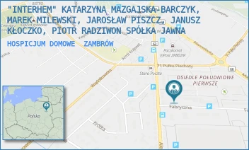 HOSPICJUM DOMOWE - "INTERHEM" KATARZYNA MAZGAJSKA-BARCZYK, MAREK MILEWSKI, JAROSŁAW PISZCZ, PIOTR RADZIWON SPÓŁKA JAWNA - FABRYCZNA 1,  ZAMBRÓW
