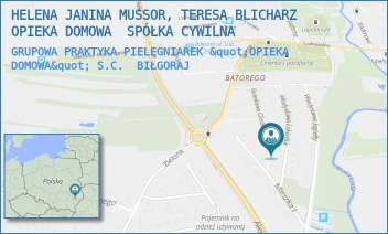 GRUPOWA PRAKTYKA PIELĘGNIAREK "OPIEKA DOMOWA" S.C. - HELENA JANINA MUSSOR, TERESA BLICHARZ  OPIEKA DOMOWA  SPÓŁKA CYWILNA - WŁADYSŁAWA ŁOKIETKA 22,  BIŁGORAJ