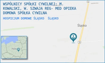 HOSPICJUM DOMOWE ŚLĄSKO - WSPÓLNICY SPÓŁKI CYWILNEJ: M. KOWALSKI, W. SZWAJA REG- MED OPIEKA DOMOWA SPÓŁKA CYWILNA - 32,  ŚLĄSKO