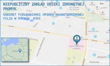 GABINET PIELĘGNIARKI OPIEKI DŁUGOTERMINOWEJ FILIA W RYKACH - NIEPUBLICZNY ZAKŁAD OPIEKI ZDROWOTNEJ PROMYK - ŻYTNIA 23,  RYKI
