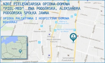 OPIEKA PALIATYWNA I HOSPICYJNA DOMOWA - NZOZ PIELĘGNIARSKA OPIEKA DOMOWA "PIEL-MED"  EWA PODGÓRSKA, ALEKSANDRA PODGÓRSKA SPÓŁKA JAWNA - DŁUGA 75,  BIŁGORAJ