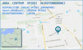 NIEPUBLICZNY ZAKŁAD OPIEKI ZDROWOTNEJ "ARKA" CENTRUM OPIEKI DŁUGOTERMINOWEJ - ANNA NOWOMIŃSKA ARKA CENTRUM OPIEKI DŁUGOTERMINOWEJ - ARASZKIEWICZA 6,  LUBLIN