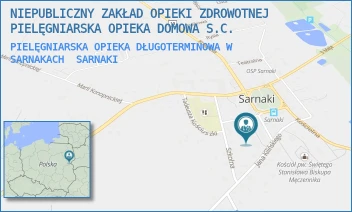 PIELĘGNIARSKA OPIEKA DŁUGOTERMINOWA W SARNAKACH - NIEPUBLICZNY ZAKŁAD OPIEKI ZDROWOTNEJ PIELĘGNIARSKA OPIEKA DOMOWA S.C. - KILIŃSKIEGO 4B,  SARNAKI