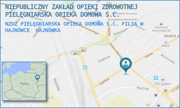NZOZ PIELĘGNIARSKA OPIEKA DOMOWA S.C. FILIA W HAJNÓWCE - NIEPUBLICZNY ZAKŁAD OPIEKI ZDROWOTNEJ PIELĘGNIARSKA OPIEKA DOMOWA S.C. - STEFANA BATOREGO 25,  HAJNÓWKA