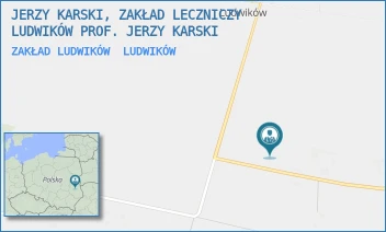 ZAKŁAD LUDWIKÓW - JERZY KARSKI, ZAKŁAD LECZNICZY LUDWIKÓW PROF. JERZY KARSKI - 22,  LUDWIKÓW