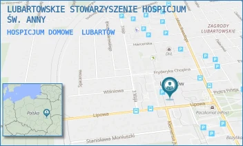 HOSPICJUM DOMOWE - LUBARTOWSKIE STOWARZYSZENIE HOSPICJUM ŚW. ANNY - LIPOWA 2B,  LUBARTÓW