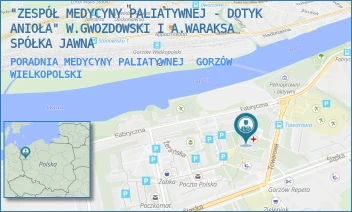 PORADNIA MEDYCYNY PALIATYWNEJ - "ZESPÓŁ MEDYCYNY PALIATYWNEJ - DOTYK ANIOŁA" W.GWOZDOWSKI I A.WARAKSA SPÓŁKA JAWNA - UL. TOWAROWA 6A,  GORZÓW WIELKOPOLSKI