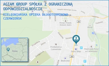 PIELĘGNIARSKA OPIEKA DŁUGOTERMINOWA - AGIAM GROUP SPÓŁKA Z OGRANICZONĄ ODPOWIEDZIALNOŚCIĄ - ZIELONOGÓRSKA 30 C,  CZERWIEŃSK