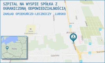 ZAKŁAD OPIEKUŃCZO-LECZNICZY - SZPITAL NA WYSPIE SPÓŁKA Z OGRANICZONĄ ODPOWIEDZIALNOŚCIĄ - UL. POZNAŃSKA 2,  LUBSKO