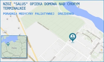 PORADNIA MEDYCYNY PALIATYWNEJ - NZOZ "SALUS" OPIEKA DOMOWA NAD CHORYM TERMINALNIE - UL. KOPERNIKA 11,  DREZDENKO