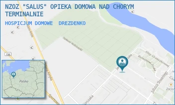 HOSPICJUM DOMOWE - NZOZ "SALUS" OPIEKA DOMOWA NAD CHORYM TERMINALNIE - UL. KOPERNIKA 11,  DREZDENKO