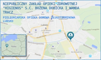 PIELĘGNIARSKA OPIEKA DOMOWA DŁUGOTERMINOWA - NIEPUBLICZNY ZAKŁAD OPIEKI ZDROWOTNEJ "HIGIENOS" S.C. BOŻENA DOBICKA I WANDA TRACZ - UL. BOHATERÓW 1,  LUBSKO