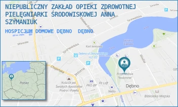 HOSPICJUM DOMOWE DĘBNO - NIEPUBLICZNY ZAKŁAD OPIEKI ZDROWOTNEJ PIELĘGNIARKI ŚRODOWISKOWEJ ANNA SZYMANIUK - SPACEROWA 9,  DĘBNO