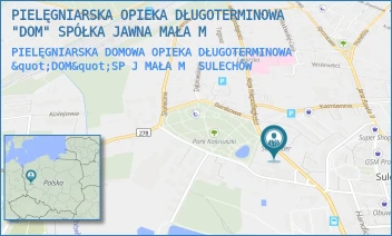 PIELĘGNIARSKA DOMOWA OPIEKA DŁUGOTERMINOWA "DOM"SP J MAŁA M - PIELĘGNIARSKA OPIEKA DŁUGOTERMINOWA "DOM" SPÓŁKA JAWNA MAŁA M - AL. NIEPODLEGŁOŚCI 9/2,  SULECHÓW