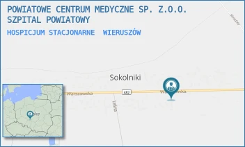 HOSPICJUM STACJONARNE - POWIATOWE CENTRUM MEDYCZNE SP. Z.O.O. SZPITAL POWIATOWY - UL. WARSZAWSKA 104,  WIERUSZÓW