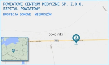 HOSPICJA DOMOWE - POWIATOWE CENTRUM MEDYCZNE SP. Z.O.O. SZPITAL POWIATOWY - UL. WARSZAWSKA 104,  WIERUSZÓW