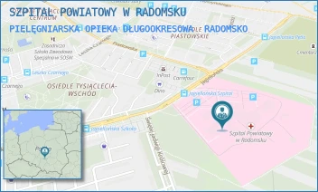 PIELĘGNIARSKA OPIEKA DŁUGOOKRESOWA - SZPITAL POWIATOWY W RADOMSKU - UL. JAGIELLOŃSKA 36,  RADOMSKO
