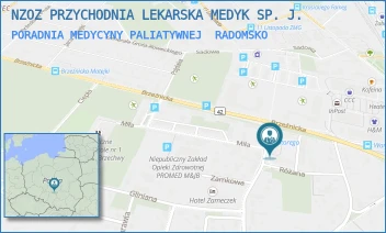 PORADNIA MEDYCYNY PALIATYWNEJ - NZOZ PRZYCHODNIA MEDYK SP. Z O.O. - UL. STEFANA BATOREGO 3,  RADOMSKO