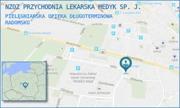 PIELĘGNIARSKA OPIEKA DŁUGOTERMINOWA - NZOZ PRZYCHODNIA MEDYK SP. Z O.O. - UL. STEFANA BATOREGO 3,  RADOMSKO