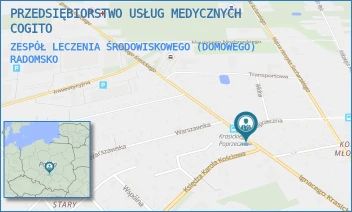 ZESPÓŁ LECZENIA ŚRODOWISKOWEGO (DOMOWEGO) - PRZEDSIĘBIORSTWO USŁUG MEDYCZNYCH COGITO - UL. IGNACEGO KRASICKIEGO 78,  RADOMSKO