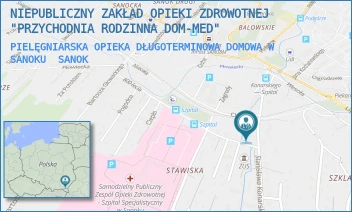 PIELĘGNIARSKA OPIEKA DŁUGOTERMINOWA DOMOWA W SANOKU - NIEPUBLICZNY ZAKŁAD OPIEKI ZDROWOTNEJ "PRZYCHODNIA RODZINNA DOM-MED" - UL. KONARSKIEGO 18,  SANOK