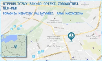 PORADNIA MEDYCYNY PALIATYWNEJ - NIEPUBLICZNY ZAKŁAD OPIEKI ZDROWOTNEJ NEK-MED - UL. KILIŃSKIEGO 3/15,  RAWA MAZOWIECKA
