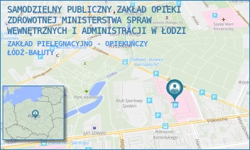 ZAKŁAD PIELĘGNACYJNO - OPIEKUŃCZY - SAMODZIELNY PUBLICZNY ZAKŁAD OPIEKI ZDROWOTNEJ MINISTERSTWA SPRAW WEWNĘTRZNYCH I ADMINISTRACJI W ŁODZI - UL. PÓŁNOCNA 42,  ŁÓDŹ-BAŁUTY