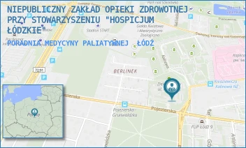 PORADNIA MEDYCYNY PALIATYWNEJ - NIEPUBLICZNY ZAKŁAD OPIEKI ZDROWOTNEJ PRZY STOWARZYSZENIU "HOSPICJUM ŁÓDZKIE" - UL. POJEZIERSKA 45/51,  ŁÓDŹ