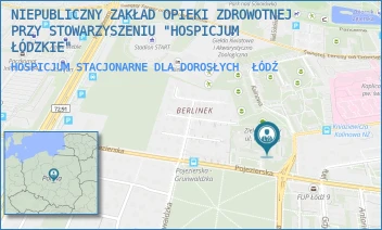 HOSPICJUM STACJONARNE DLA DOROSŁYCH - NIEPUBLICZNY ZAKŁAD OPIEKI ZDROWOTNEJ PRZY STOWARZYSZENIU "HOSPICJUM ŁÓDZKIE" - UL. POJEZIERSKA 45/51,  ŁÓDŹ