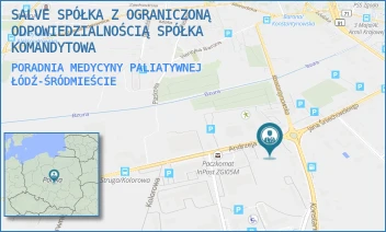 PORADNIA MEDYCYNY PALIATYWNEJ - SALVE SPÓŁKA Z OGRANICZONĄ ODPOWIEDZIALNOŚCIĄ SPÓŁKA KOMANDYTOWA - UL. A. STRUGA 3,  ŁÓDŹ-ŚRÓDMIEŚCIE