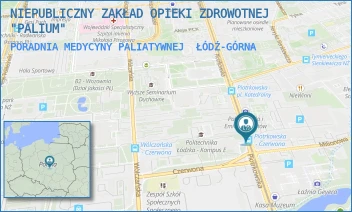 PORADNIA MEDYCYNY PALIATYWNEJ - NIEPUBLICZNY ZAKŁAD OPIEKI ZDROWOTNEJ "PALIUM" - PIOTRKOWSKA 276,  ŁÓDŹ-GÓRNA