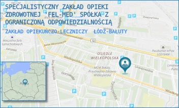 ZAKŁAD OPIEKUŃCZO-LECZNICZY - SPECJALISTYCZNY ZAKŁAD OPIEKI ZDROWOTNEJ 'FEL-MED' SPÓŁKA Z OGRANICZONĄ ODPOWIEDZIALNOŚCIĄ - UL. UNIEJOWSKA 8,  ŁÓDŹ-BAŁUTY