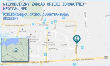 PIELĘGNIARSKA OPIEKA DŁUGOTERMINOWA - NIEPUBLICZNY ZAKŁAD OPIEKI ZDROWOTNEJ MEDICAL-MED - UL. TULIPANOWA 8,  BRZEZINY