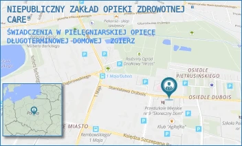 ŚWIADCZENIA W PIELĘGNIARSKIEJ OPIECE DŁUGOTERMINOWEJ DOMOWEJ - NIEPUBLICZNY ZAKŁAD OPIEKI ZDROWOTNEJ " CARE" - UL. STANISŁAWA DUBOIS 17,  ZGIERZ