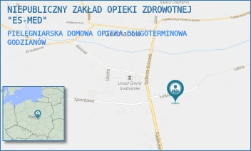 PIELĘGNIARSKA DOMOWA OPIEKA DŁUGOTERMINOWA - NIEPUBLICZNY ZAKŁAD OPIEKI ZDROWOTNEJ "ES-MED" - UL. LEŚNA 4/6,  GODZIANÓW