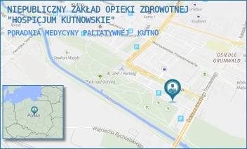 PORADNIA MEDYCYNY PALIATYWNEJ - NIEPUBLICZNY ZAKŁAD OPIEKI ZDROWOTNEJ "HOSPICJUM KUTNOWSKIE" - UL. ALEJA ZHP 8,  KUTNO