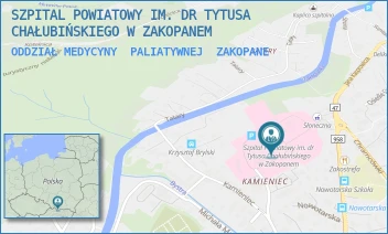 ODDZIAŁ MEDYCYNY  PALIATYWNEJ - SZPITAL POWIATOWY IM. DR TYTUSA CHAŁUBIŃSKIEGO W ZAKOPANEM - UL. KAMIENIEC 10,  ZAKOPANE