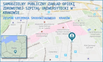 ZESPÓŁ LECZENIA ŚRODOWISKOWEGO - SAMODZIELNY PUBLICZNY ZAKŁAD OPIEKI ZDROWOTNEJ SZPITAL UNIWERSYTECKI W KRAKOWIE - UL. JANA I JĘDRZEJA ŚNIADECKICH 10,  KRAKÓW