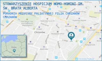 PORADNIA MEDYCYNY PALIATYWNEJ FILIA CHRZANÓW - STOWARZYSZENIE HOSPICJUM HOMO-HOMINI IM. ŚW. BRATA ALBERTA - UL. 3 MAJA 11,  CHRZANÓW