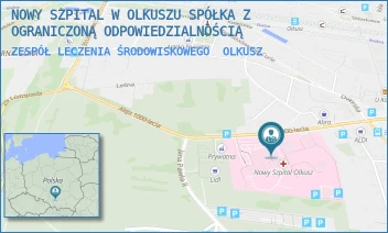 ZESPÓŁ LECZENIA ŚRODOWISKOWEGO - NOWY SZPITAL W OLKUSZU SPÓŁKA Z OGRANICZONĄ ODPOWIEDZIALNOŚCIĄ - AL. 1000-LECIA 13,  OLKUSZ