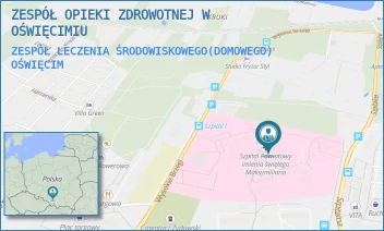 ZESPÓŁ LECZENIA ŚRODOWISKOWEGO(DOMOWEGO) - ZESPÓŁ OPIEKI ZDROWOTNEJ W OŚWIĘCIMIU - UL. WYSOKIE BRZEGI 4,  OŚWIĘCIM