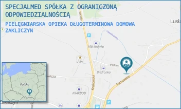 PIELĘGNIARSKA OPIEKA DŁUGOTERMINOWA DOMOWA - SPECJALMED SPÓŁKA Z OGRANICZONĄ ODPOWIEDZIALNOŚCIĄ - UL. TARNOWSKA 9,  ZAKLICZYN