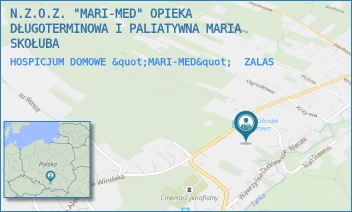 HOSPICJUM DOMOWE "MARI-MED" - N.Z.O.Z. "MARI-MED" OPIEKA DŁUGOTERMINOWA I PALIATYWNA MARIA SKOŁUBA - UL. KS. P. P. GAWLIKOWSKIEGO 78,  ZALAS