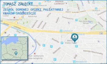 ZESPÓŁ DOMOWEJ OPIEKI PALIATYWNEJ - TOMASZ ZAŁĘCKI - UL. BOSAKÓW 11,  KRAKÓW-ŚRÓDMIEŚCIE