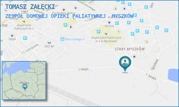 ZESPÓŁ DOMOWEJ OPIEKI PALIATYWNEJ - TOMASZ ZAŁĘCKI - UL. 1 MAJA 64,  MYSZKÓW