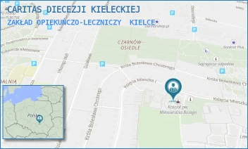 ZAKŁAD OPIEKUŃCZO-LECZNICZY - CARITAS DIECEZJI KIELECKIEJ - KSIĘCIA MIESZKA I 48C,  KIELCE