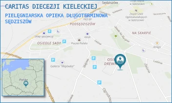 PIELĘGNIARSKA OPIEKA DŁUGOTERMINOWA - CARITAS DIECEZJI KIELECKIEJ - KWIATOWA 14,  SĘDZISZÓW