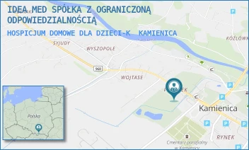 HOSPICJUM DOMOWE DLA DZIECI-K - IDEA MED SPÓŁKA Z OGRANICZONĄ ODPOWIEDZIALNOŚCIĄ - KAMIENICA 403,  KAMIENICA