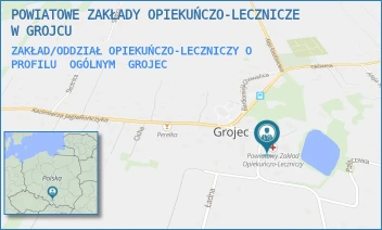 ZAKŁAD/ODDZIAŁ OPIEKUŃCZO-LECZNICZY O PROFILU  OGÓLNYM - POWIATOWE ZAKŁADY OPIEKUŃCZO-LECZNICZE W GROJCU - UL. ALEJA OGRODOWA 1,  GROJEC